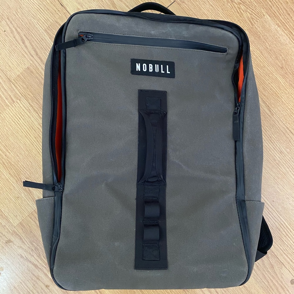 Nobull waxed canvas backpack